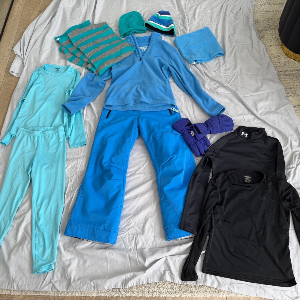 Obermeyer kids  Matching Set - Blue,Black and Purple
